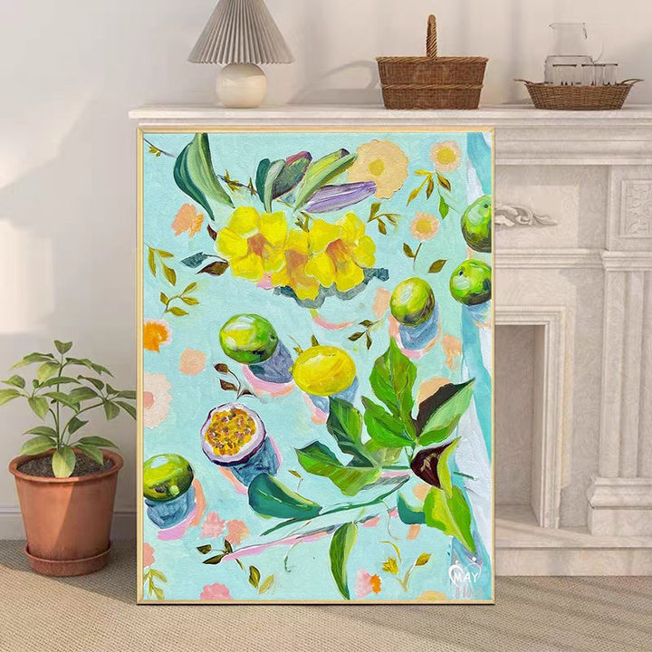Retro-Inspired Still Life Canvas Art Print Stornfield