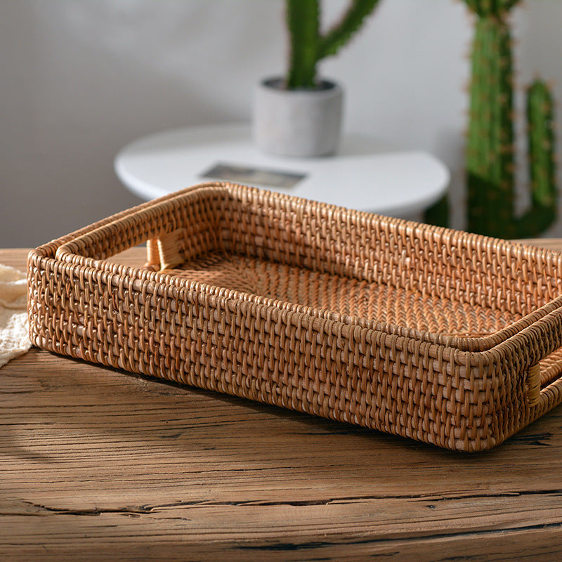 Ladies rectangular serving basket with practical handles Stornfield