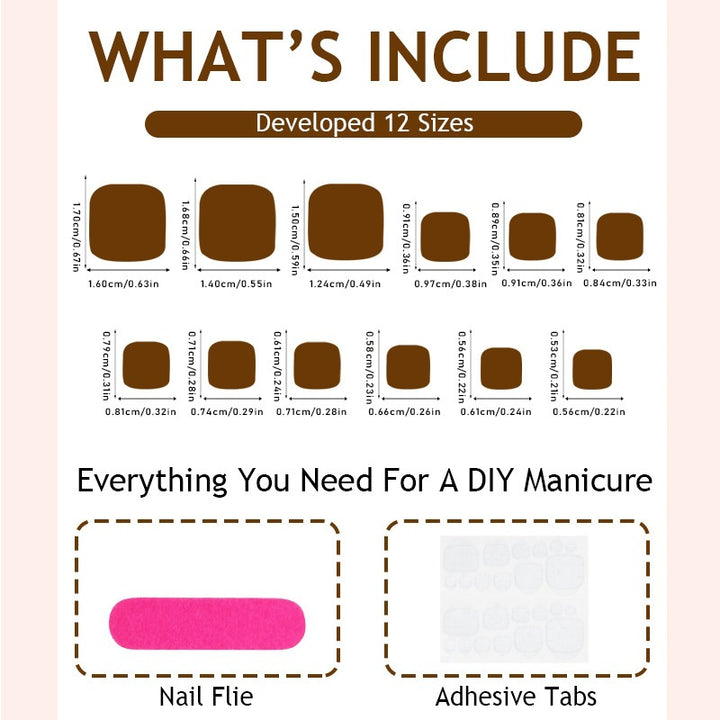 Artificial nail set with shine and texture variations Stornfield
