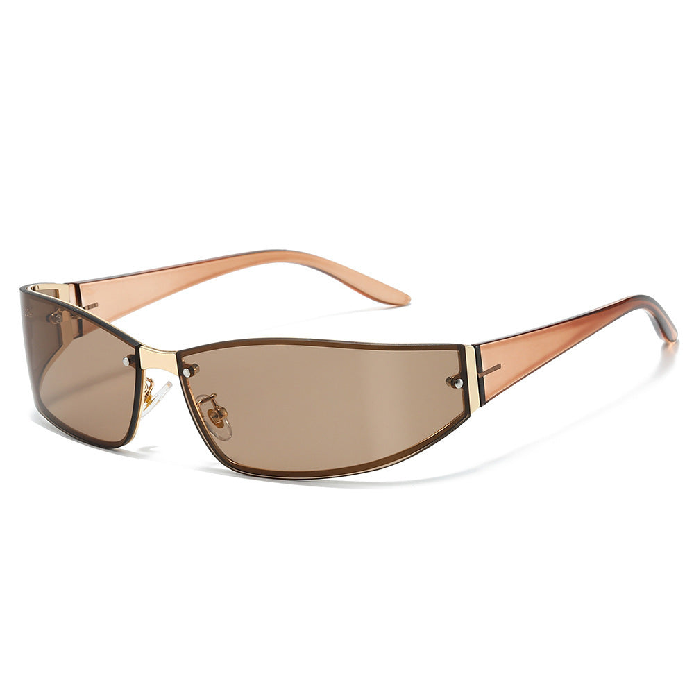 Sleek Cat-Eye Shield Sunglasses Stornfield