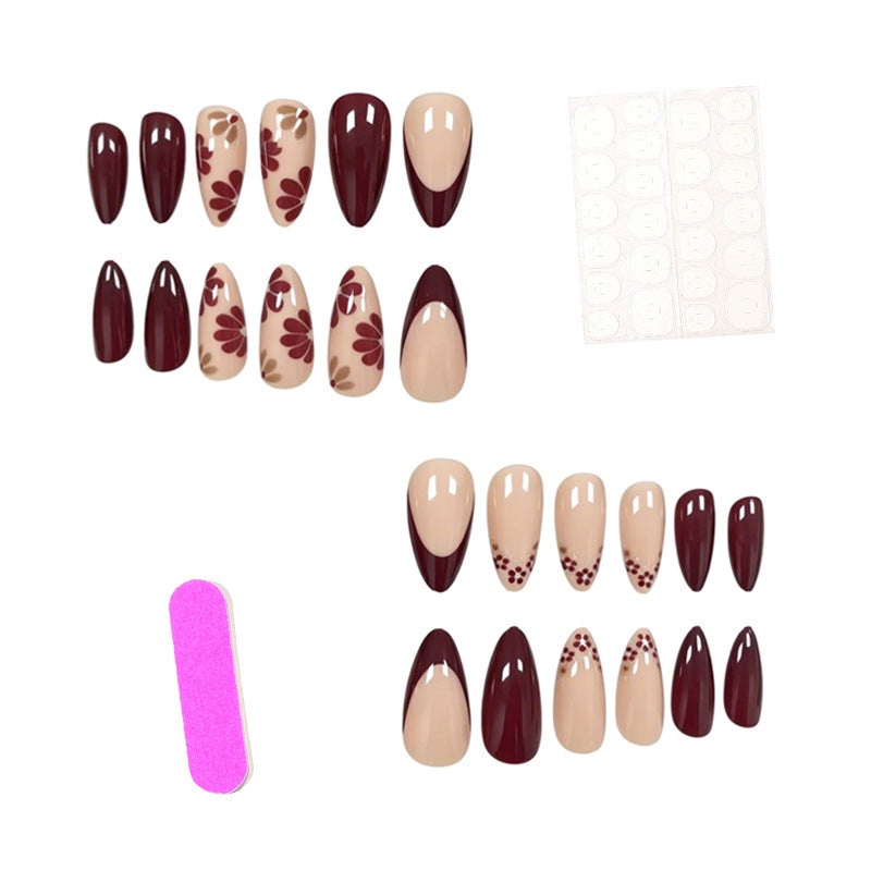 Elegant Floral Acrylic Nail Design Stornfield