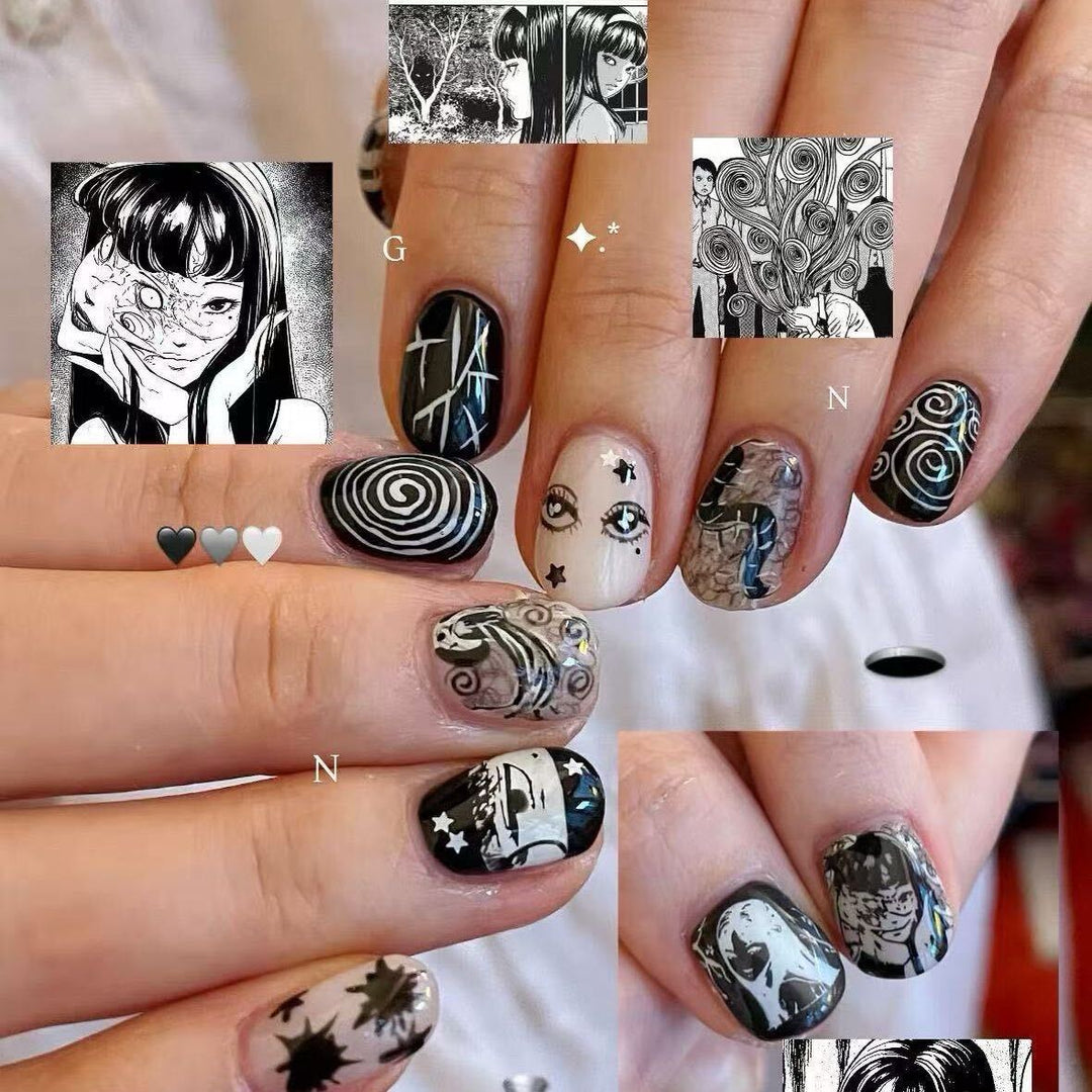 Artistic Abstract Finger Nail Art Set Stornfield