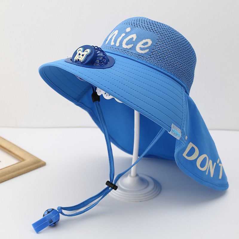 Child-Sun-Protective-Hat with Neck Protection, Breathable Mesh and Adjustable Chin Strap Stornfield
