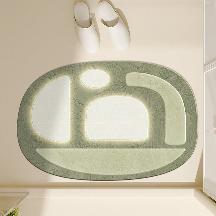 Modern Abstract Bath Mat