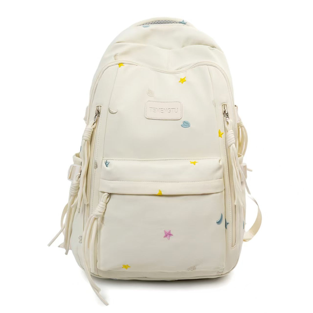Multi-Pocket Embroidered Backpack Stornfield