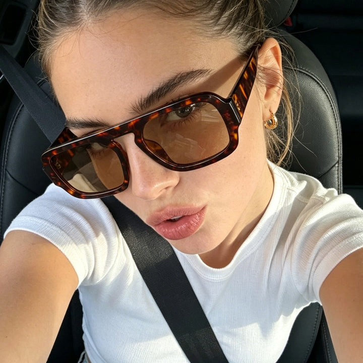 Ladies stylish square sunglasses with wide frame and UV protection Stornfield