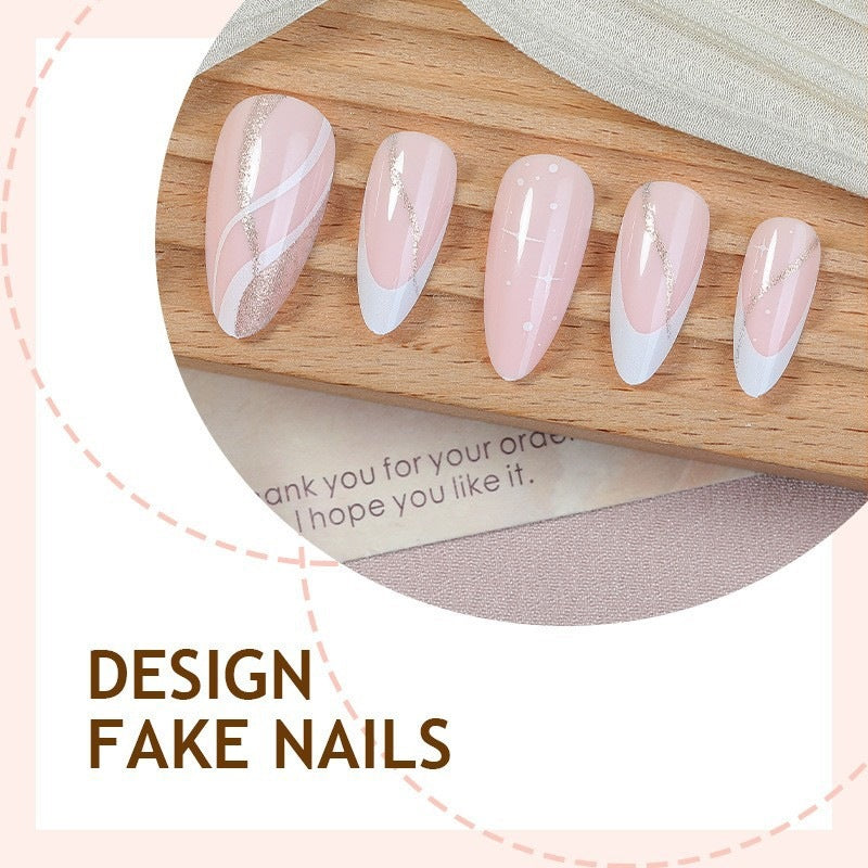 Nail art set with elegant geometric accents Stornfield