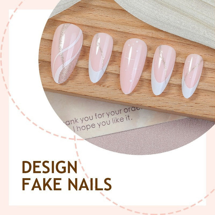 Nail art set with elegant geometric accents Stornfield