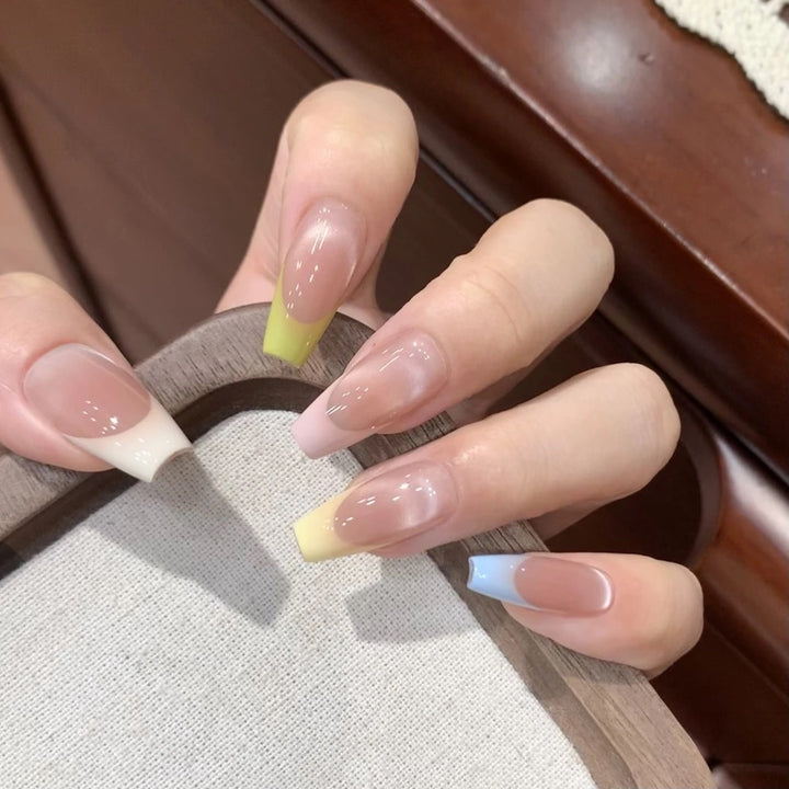 Ombre French Tip Press-On Nails Stornfield