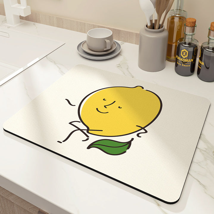 Decorative Floral Kitchen Mat