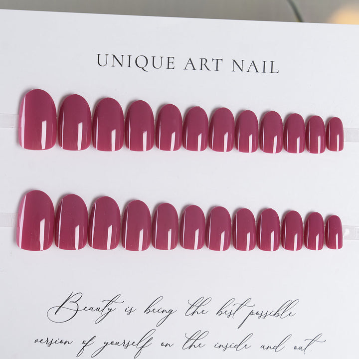 Glossy Elegant Press-On Nail Set