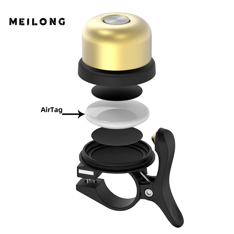 compact precision handlebar bell with quick-release clamp mount Stornfield