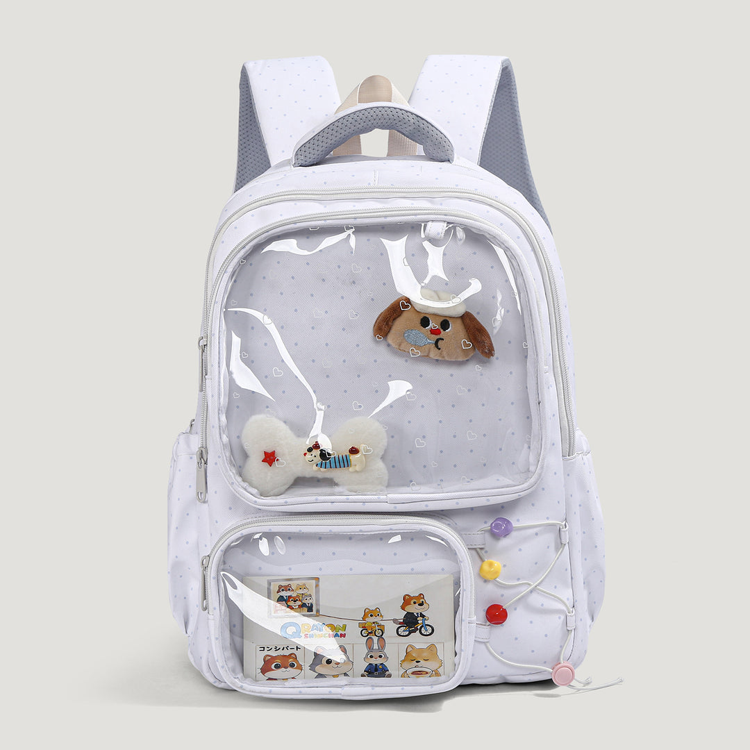 Playful Illustrated Dog-Themed Backpack Stornfield