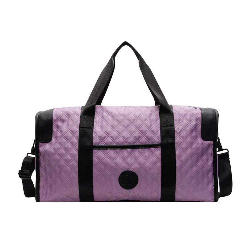 Quilted Multi-Pocket Travel Duffel