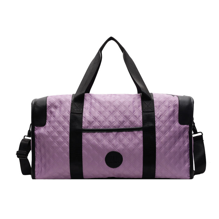 Quilted Multi-Pocket Travel Duffel