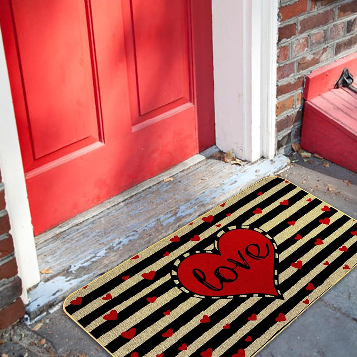 Romantic Floral Welcome Mat Stornfield
