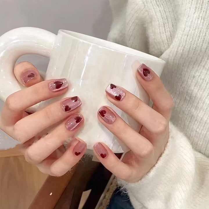 Elegant French Tip Press-On Nail Set Stornfield