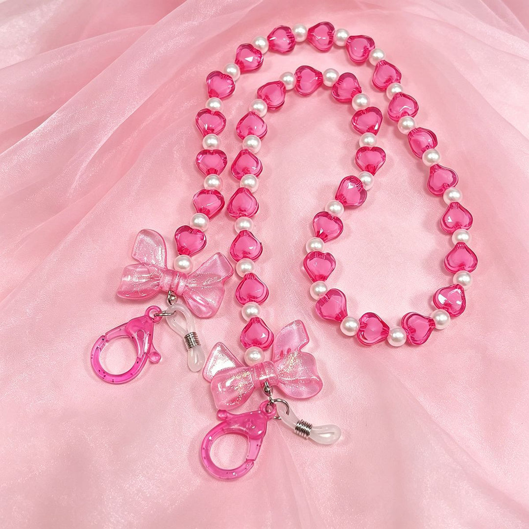 Heart-shaped Beaded Eyewear Chain Stornfield