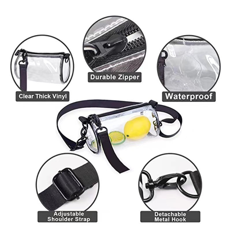 Transparent Handbag with Adjustable Shoulder Strap Stornfield