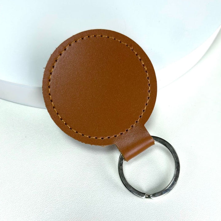 Premium Leather Round Keychain Stornfield