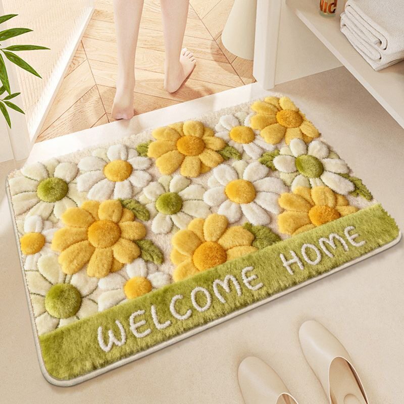 Decorative Floral Bath Mat