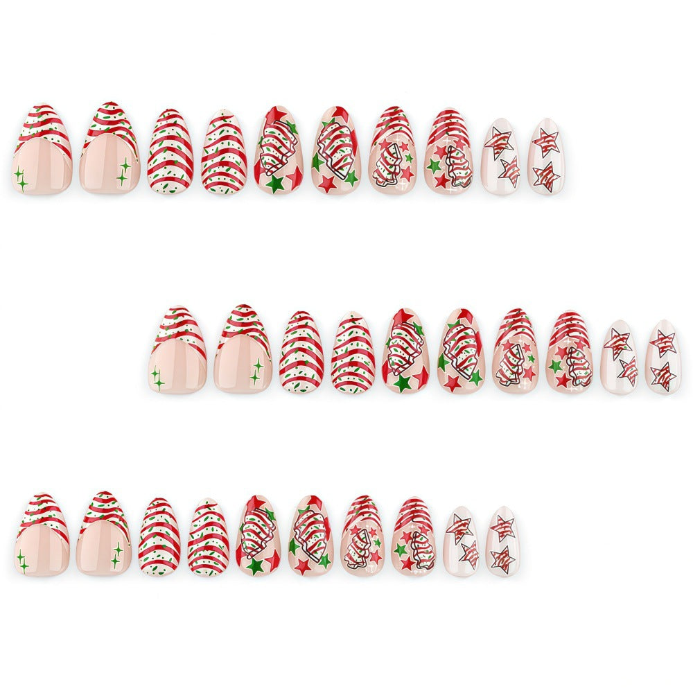 Festive artificial nails with Christmas motifs Stornfield