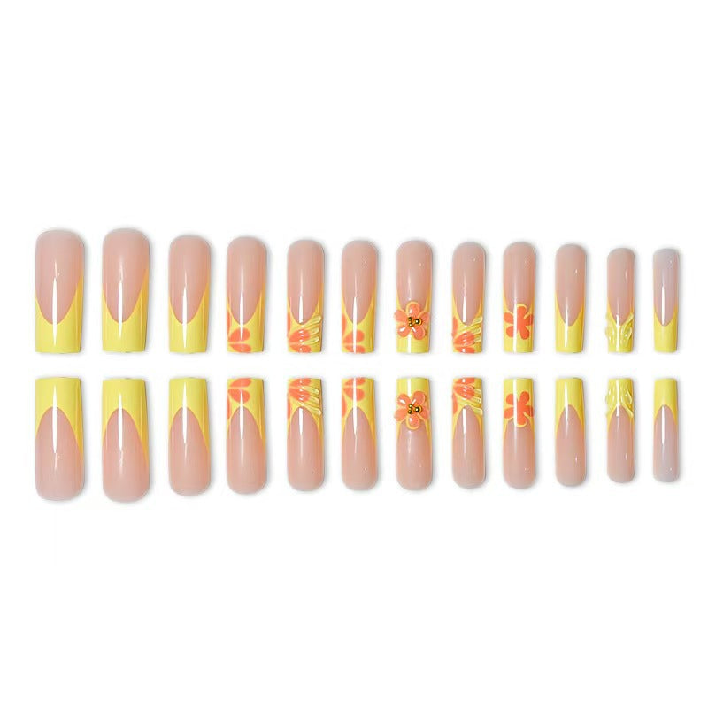 Creative Floral Press-On Nail Art Stornfield