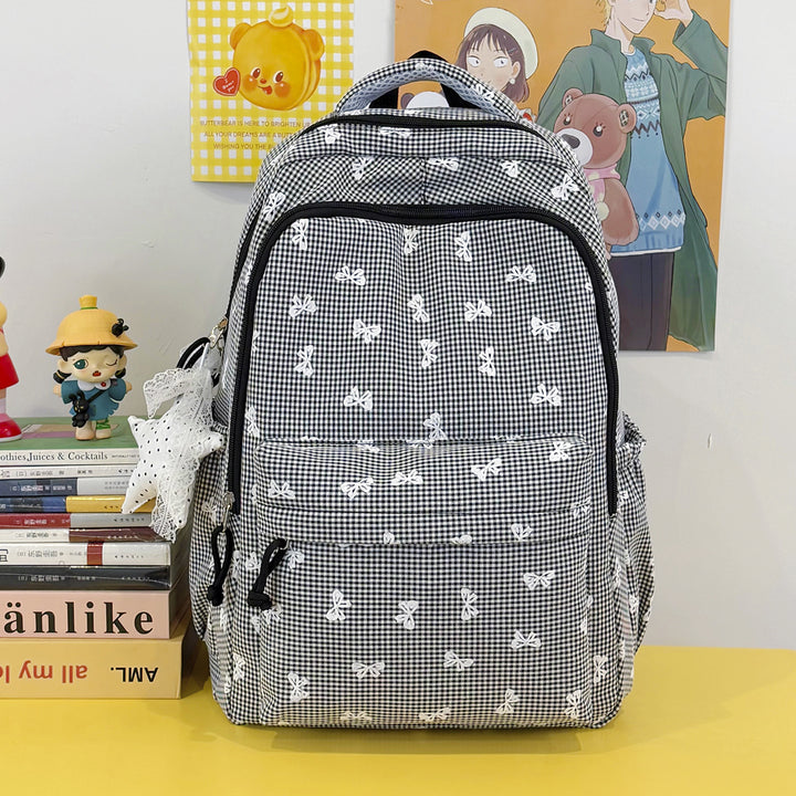 Cute Bow-Embellished Casual Backpack Stornfield