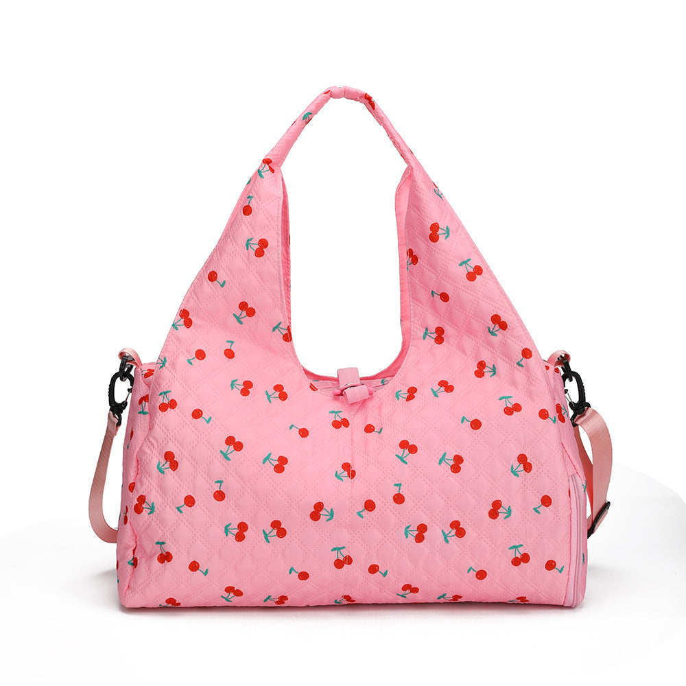 Floral Pattern Quilted Shoulder Bag Stornfield
