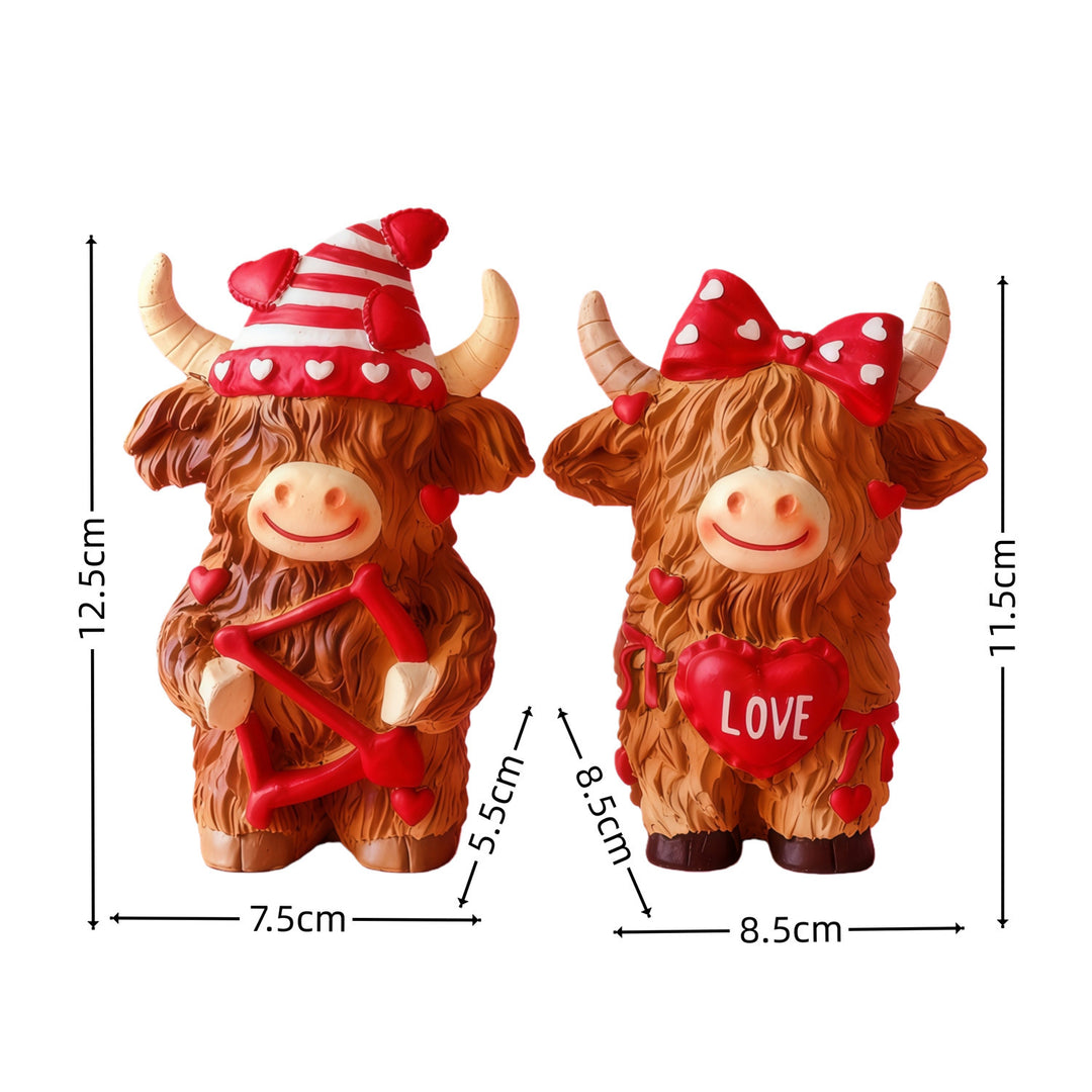 Decorative Horned Cattle Figure Stornfield