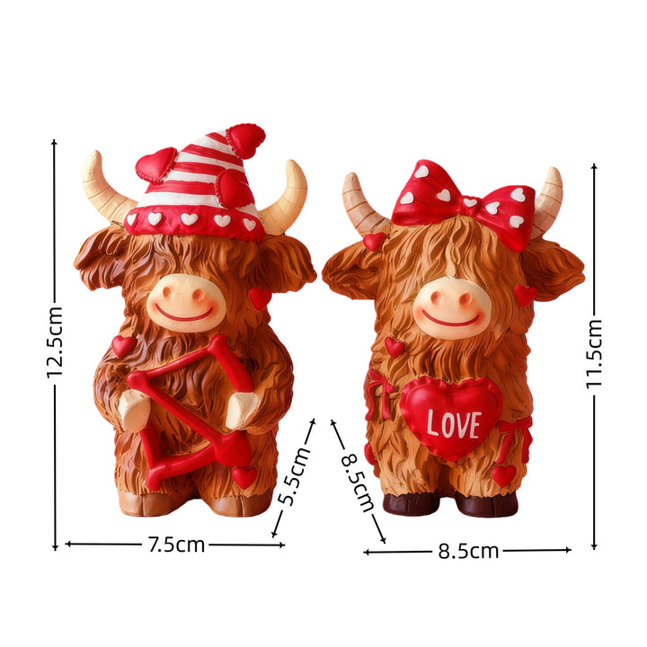 Decorative Horned Cattle Figure Stornfield