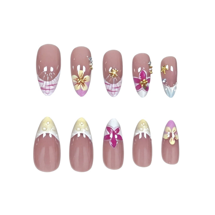 Decorative Floral Nail Enhancements Stornfield