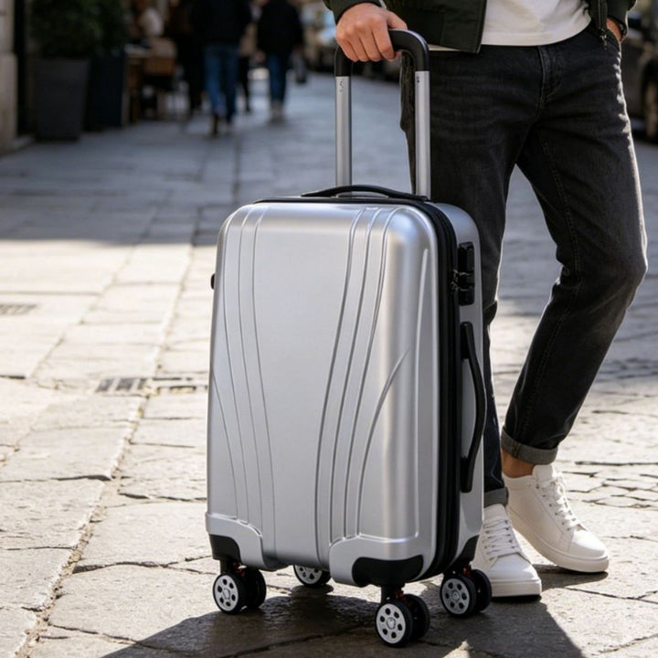 Unisex Compact Hard Shell Rolling Suitcase Stornfield