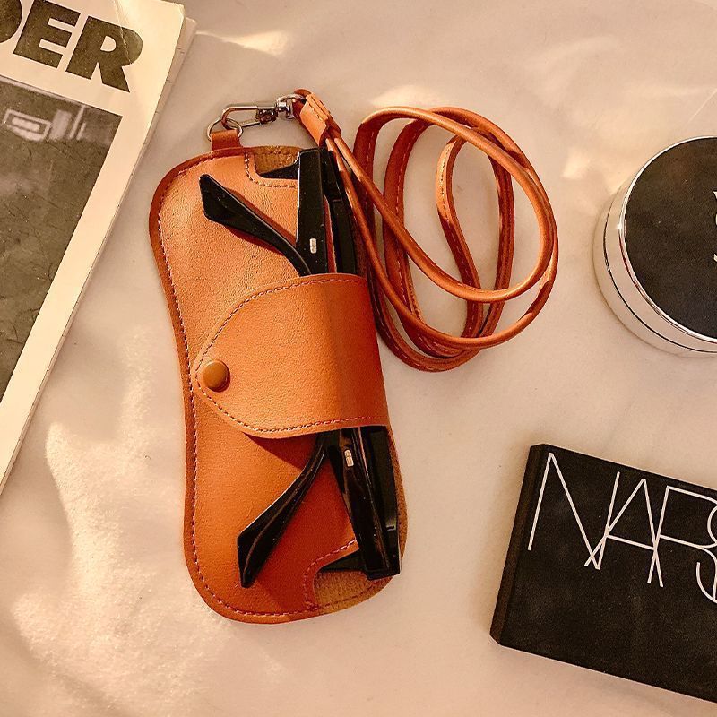 Leather Eyewear Case with Adjustable Strap Stornfield