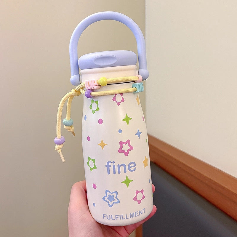 Women’s creative drinking bottle with funny design and practical cord Stornfield