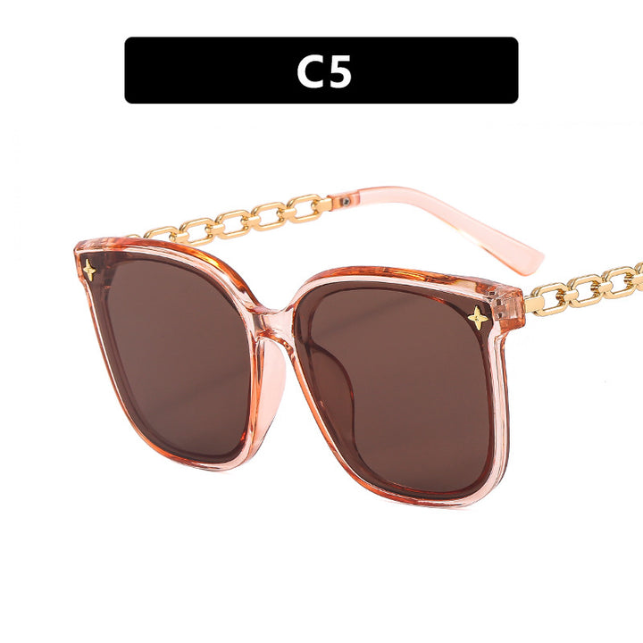 Women's oversized sunglasses with fashionable chain detail Stornfield