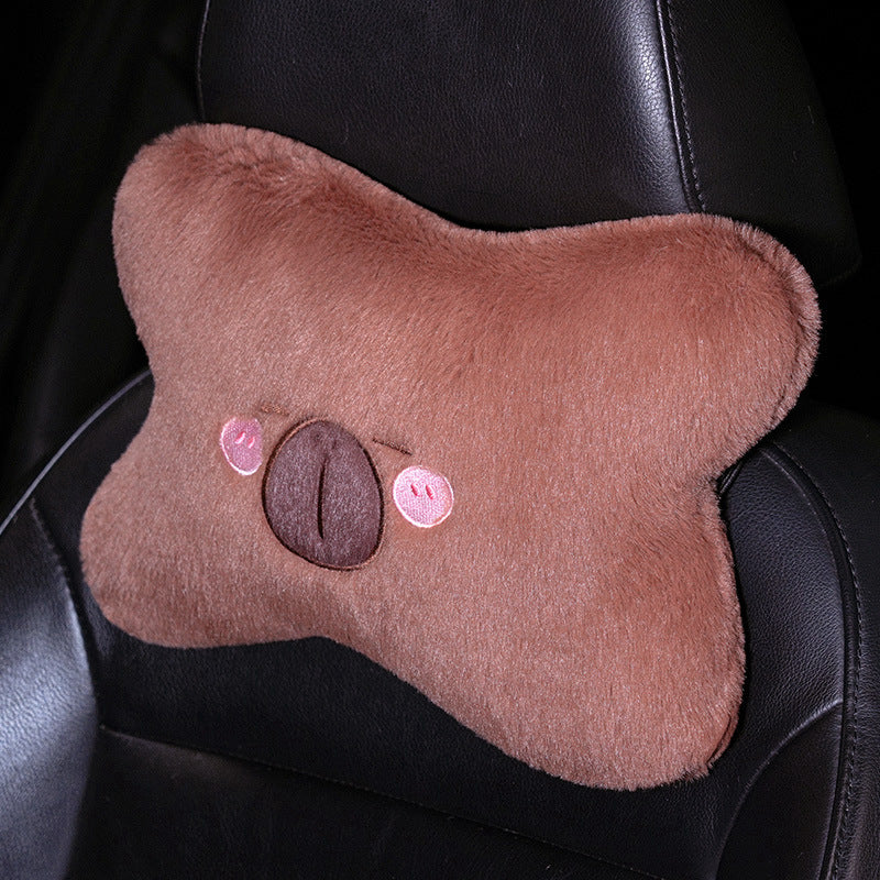 Plush Neck Support Pillow with Animal Design Stornfield