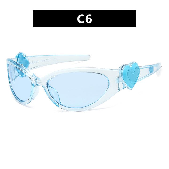 Ladies fashionable sunglasses with heart-shaped detail Stornfield