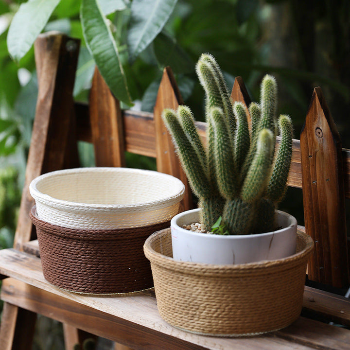 Natural Fiber Decorative Storage Container Stornfield