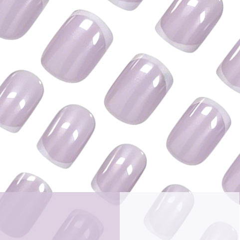 Elegant French Tip Press-On Nail Set Stornfield