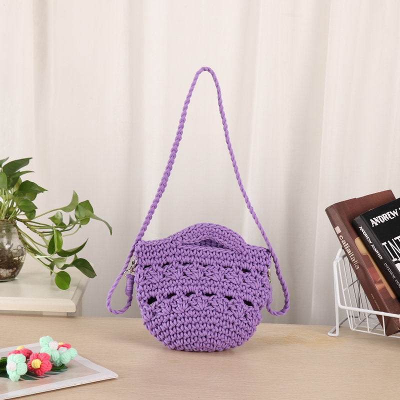 Handcrafted shoulder bag with unique knit design Stornfield
