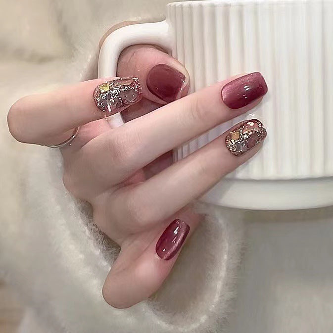 Whimsical Character-Designed Press-On Nail Art Stornfield