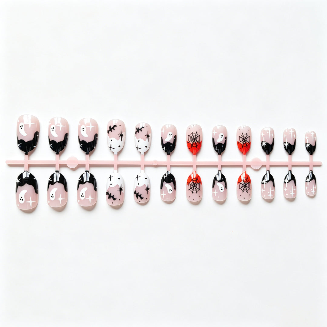 Halloween-Themed Artistic Nail Design Set