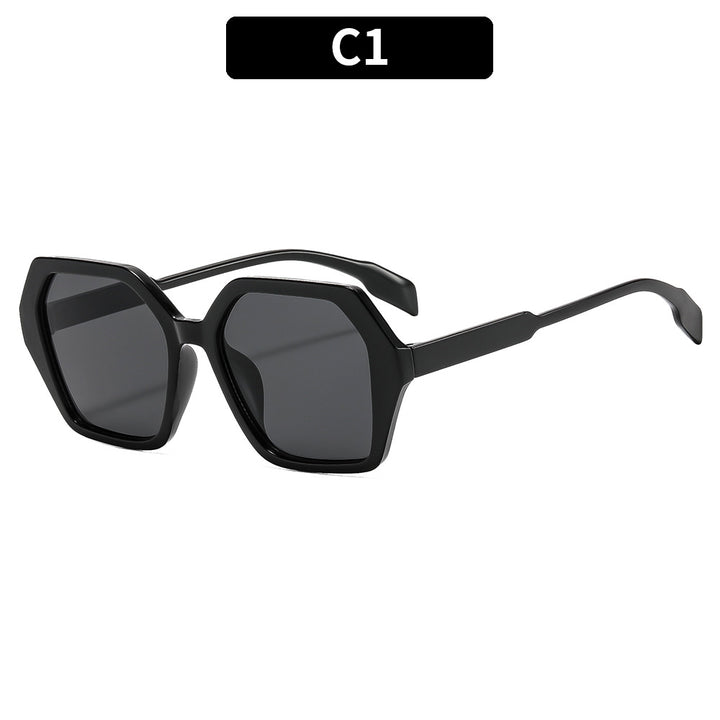 Artistic Oversized Hexagonal Sunglasses