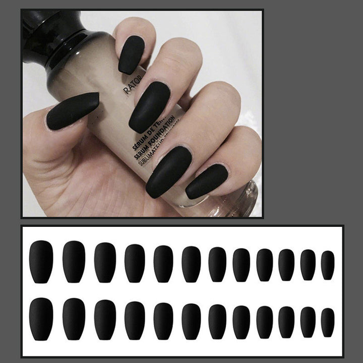 Frosted artificial nails in an elegant design Stornfield