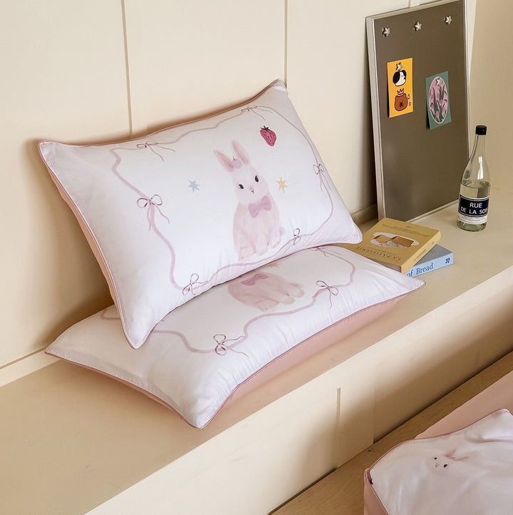 Children's Pillowcase Set with Cute Unicorn Print and Fine Satin Quality