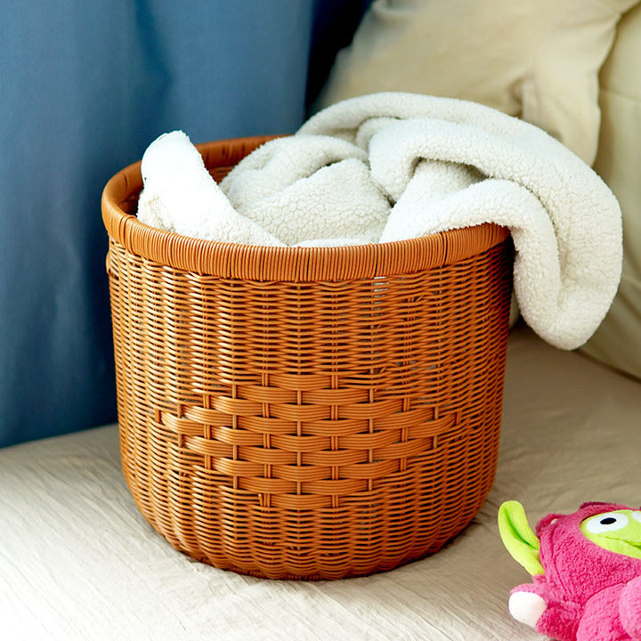 Stylish Round Woven Storage Basket Stornfield