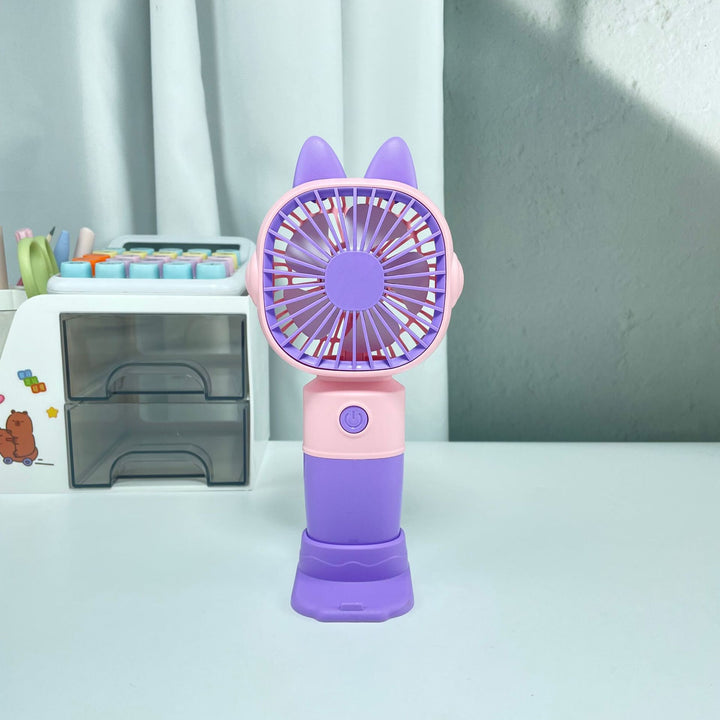 Women Portable Hand Fan with Cat Ears and USB Connection Stornfield