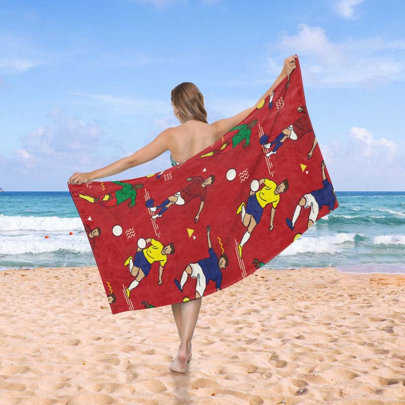 Beach towel in creative wave pattern Stornfield