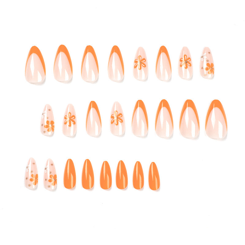 Creative artificial nails with floral design Stornfield